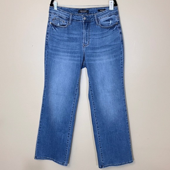Judy Blue Wide Leg Jeans - Women's Size 14W - Blue - Picture 1 of 10